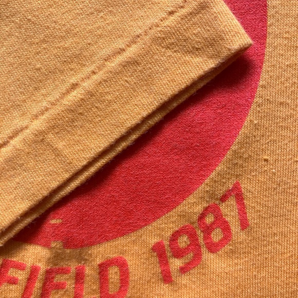 💀 SOLD 💀 Vintage 80s 1987 Topsfield Fall Foliage Classic Single Stitch Tee ~ M - Picture 7 of 8